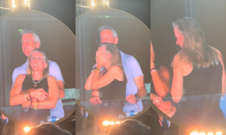 Andy Byron y Kristin Cabot fueron vistos abrazados en el concierto de Coldplay