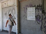 Negocios cerrados por la pandemia de COVID-19.