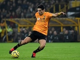 Jiménez, durante un partido con el Wolverhampton en la Temporada 2019-2020.