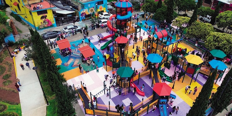 Juegos para el esparcimiento de niños.