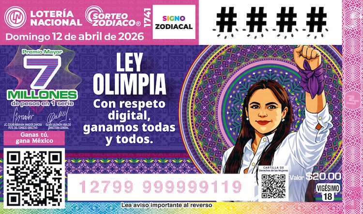 El Sorteo Zodiaco 1741 está dedicado a la Ley Olimpia.