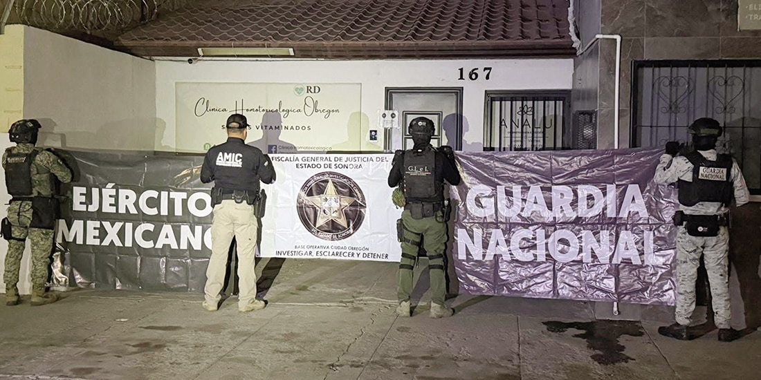 CATEO REALIZADO el pasado 7 de abril en un inmueble de Ciudad Obregón, Sonora.