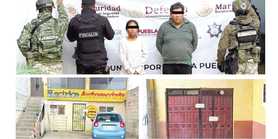 DOS PERSONAS detenidas en San José
Chiapa, Puebla, presentadas ayer