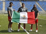 Tres de los mexicanos que participaron en el NFL International Combine México 2021.