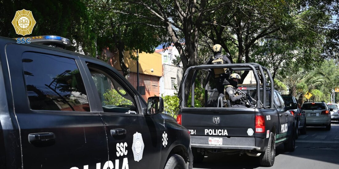 Elementos de la SSC en la Ciudad de México.