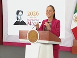 La Presidenta Claudia Sheinbaum este miércoles en Palacio Nacional.