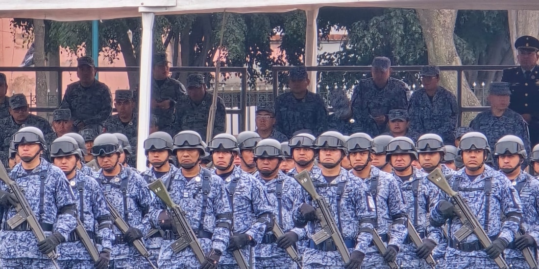 Agentes castrenses en el evento de este jueves.