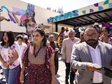 LA JEFA de Gobierno, ayer, en la
inauguración de la Utopía de Iztacalco