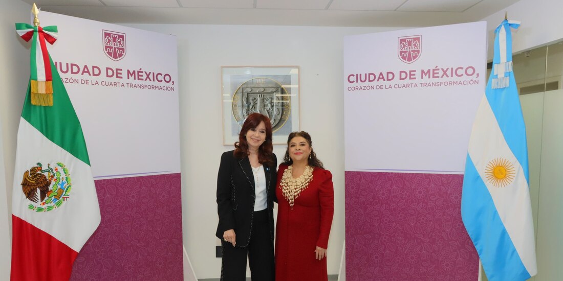 Clara Brugada se reúne con Cristina Fernández de Kirchner, expresidenta de Argentina.