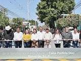 Ricardo Gallardo inaugura modernización de calles en San Ciro de Acosta y Rioverde.