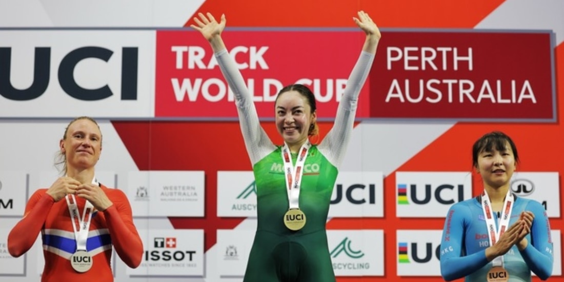 Yareli Acevedo ganó el oro en la prueba de eliminación femenil de la Copa del Mundo de ciclismo de pista en Perth, Australia.