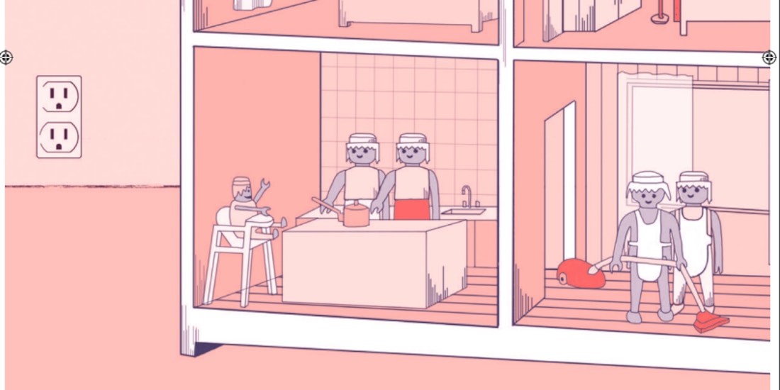 Una de las ilustraciones del libro "Mucha madre".