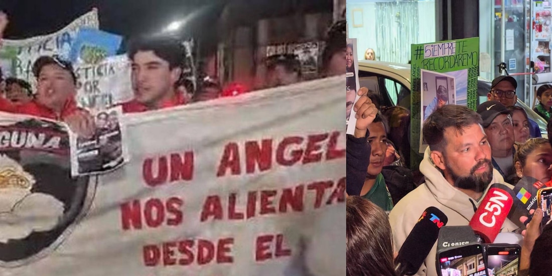 El padre pide justicia junto en conjunto con manifestantes por el caso