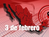 Esta es la actividad sísmica de hoy, 3 de febrero.