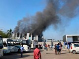 Incendio en el mayor fabricante de vacunas contra el Covid-19 en India, el 21 de enero de 2021.
