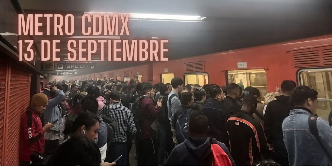 Así va el avance del Metro CDMX hoy viernes 13 de septiembre.
