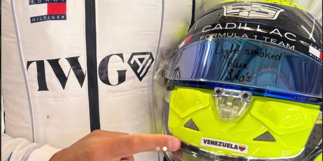 Checo Pérez y su homenaje para Venezuela en la F1