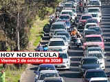 Te compartimos cómo aplica el Hoy No Circula este viernes 2 de octubre de 2026.