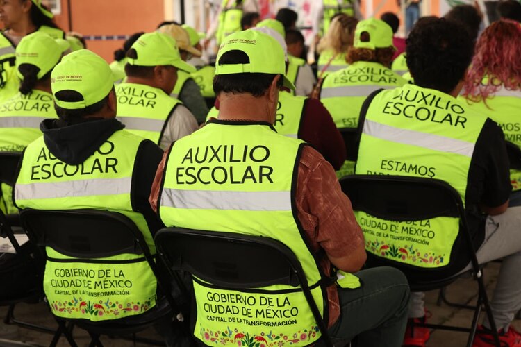 Elementos de la Secretaría de Seguridad Ciudadana (SSC) se preparan para el Operativo Regreso a Clases Seguro 2025.