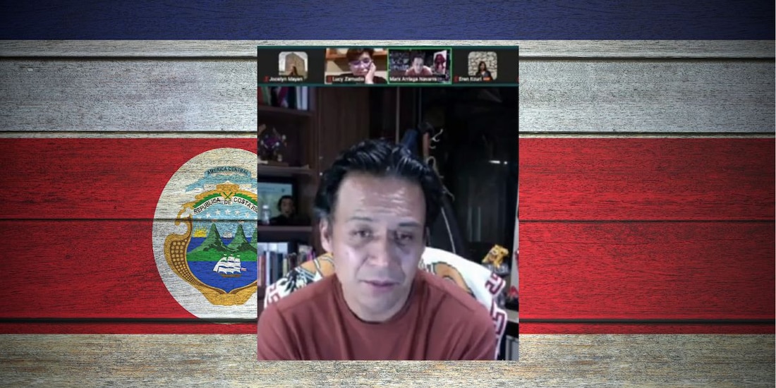 Marx Arriaga, durante la transmisión de 24 horas por su protesta en la sede de la SEP, confirmó que la Embajada que le fue ofrecida fue la de Costa Rica.