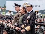 Claudia Sheinbaum, Ricardo Trevilla (izq.) y Raymundo Pedro Morales, ayer.