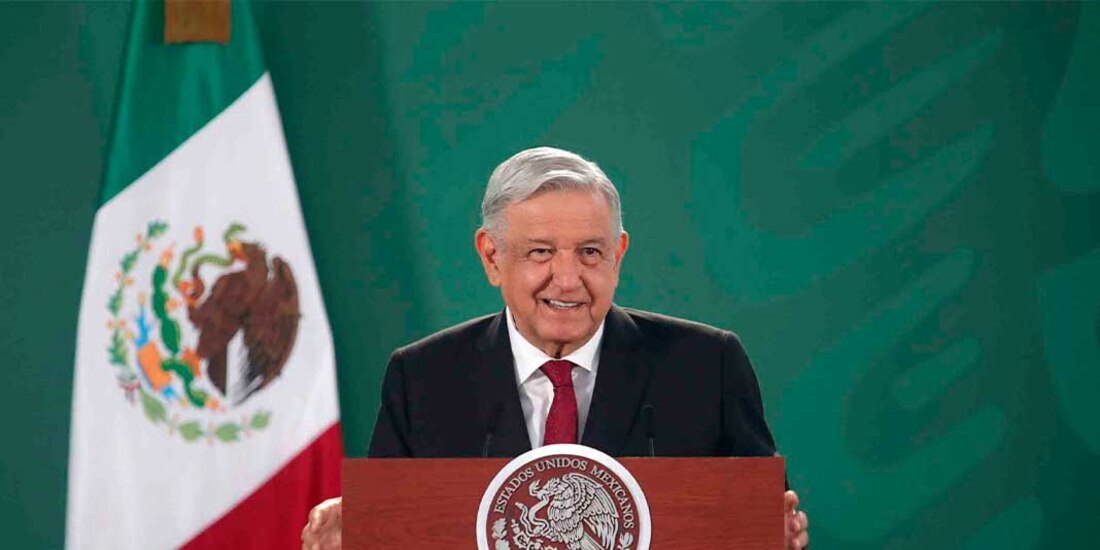 El Presidente Andrés Manuel López Obrador en conferencia de prensa.