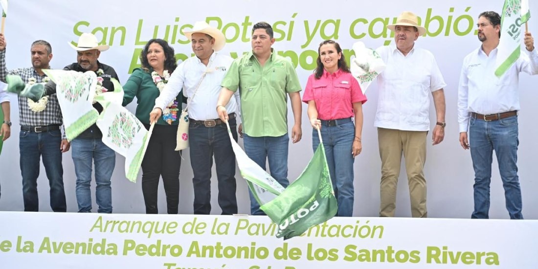 Ricardo Gallardo lleva movilidad y obras hídricas a Tamuín, San Luis Potosí.