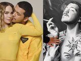 Belinda le regala a Christian Nodal una pintura "inspirada en el amor"