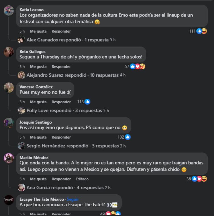 Así reaccionaron los usuarios al cartel de We Missed Ourselves Fest,
