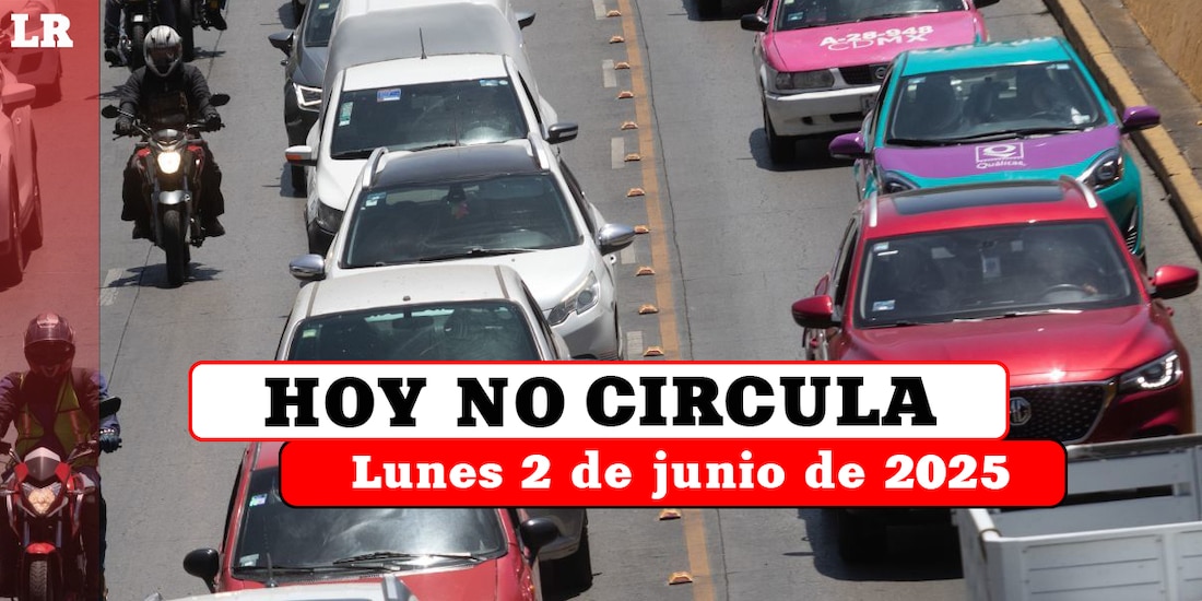 Revisa qué autos no pueden circular este lunes 2 de junio de 2025 en la Ciudad de México y el Estado de México.