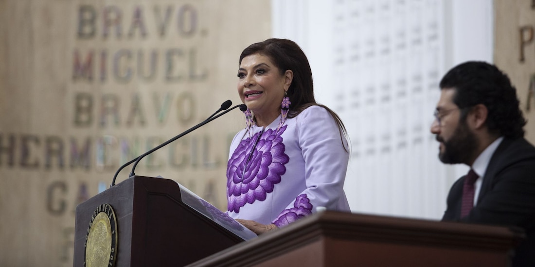 Clara Brugada presenta avances en materia de seguridad en la Ciudad de México.