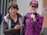 Claudia Sheinbaum y Delfina Gómez.