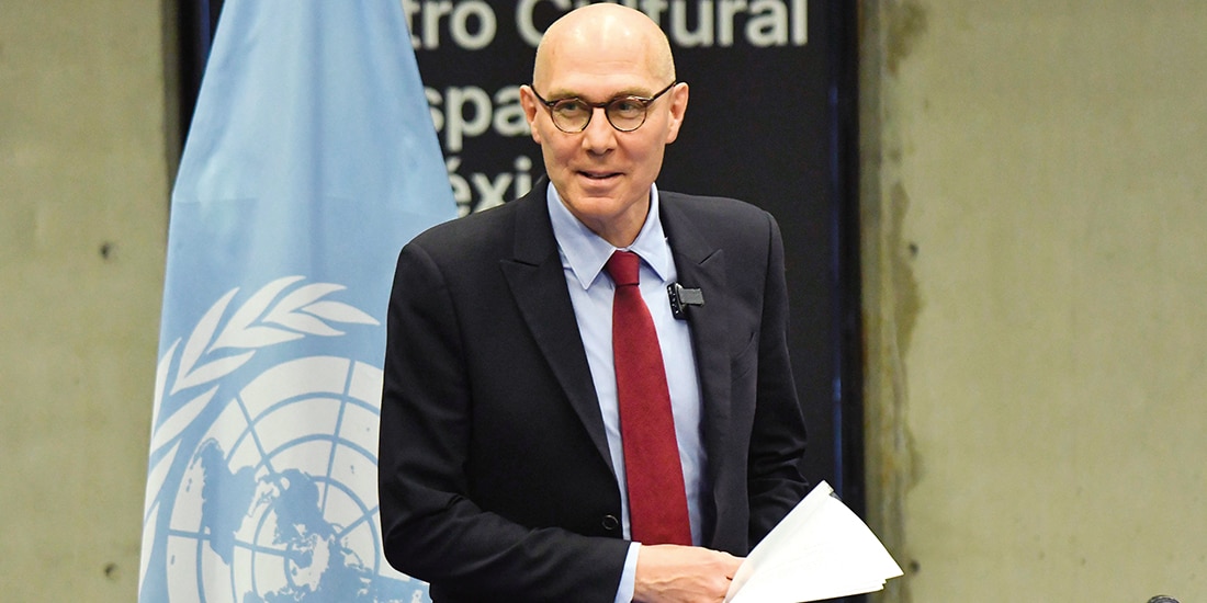 El alto Comisionado de la ONU, el pasado miércoles