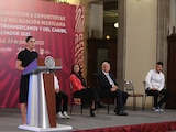 Ana Guevara, titular de la Conade, durante la entrega de premios de AMLO a los medallistas en San Salvador 2023, el pasado 19 de julio.