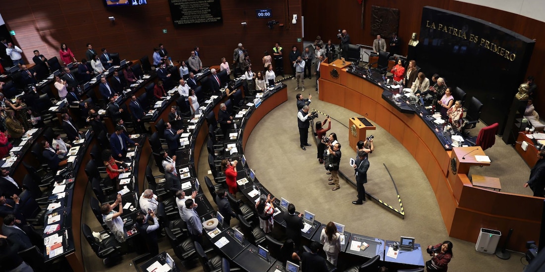 El Pleno del Senado de la República, el 29 de abril de 2026.