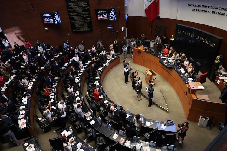 El Pleno del Senado de la República, en imagen de archivo