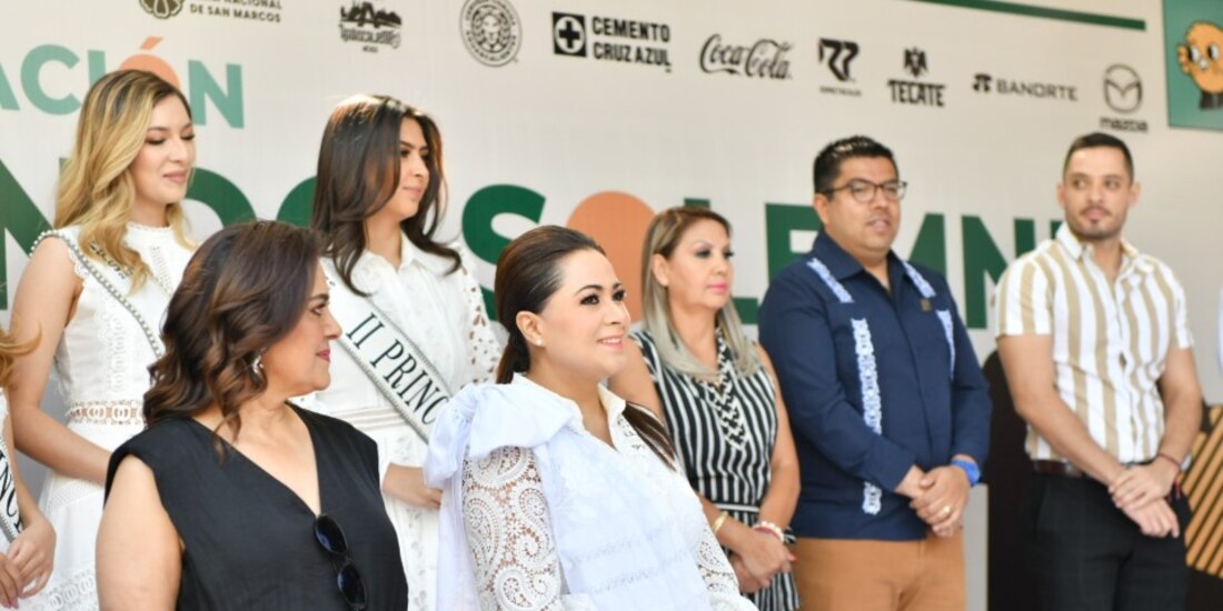 Tere Jiménez lidera el arranque oficial de la FNSM 2025 en el Jardín de San Marcos.