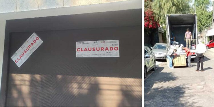 Clausura de gimnasio en la Álvaro Obregón