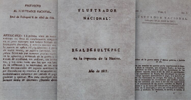 Un aspecto del diario Ilustrador Nacional.