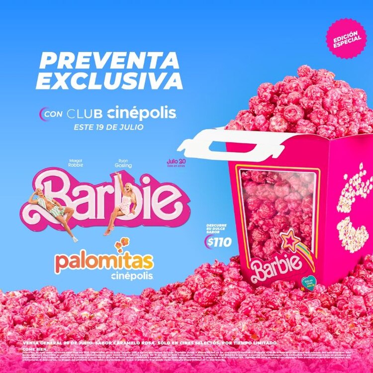 Las palomitas rosas de Barbie están causando furor.