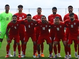Jugadores de Irán antes de un amistoso en la Fecha FIFA de marzo del 2026.