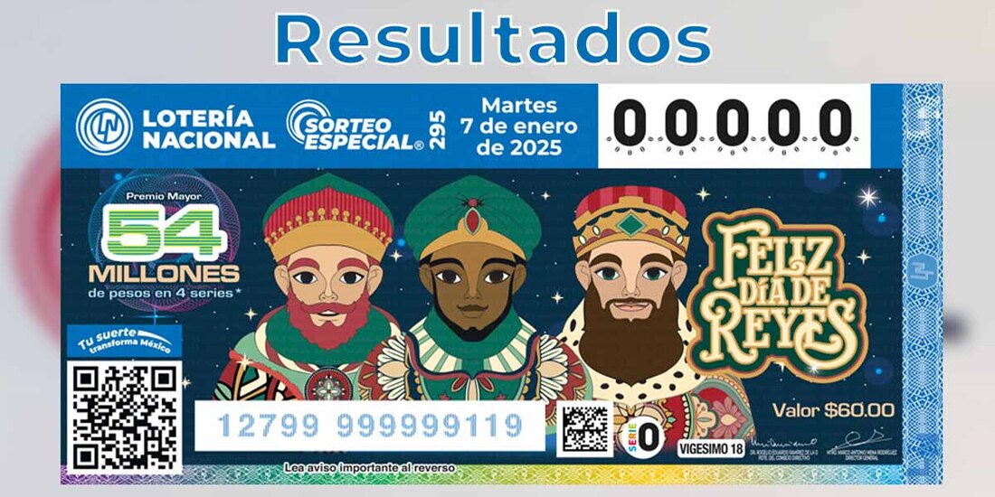 Conoce los resultados del Sorteo Especial 295 de este 7 de enero del 2025.