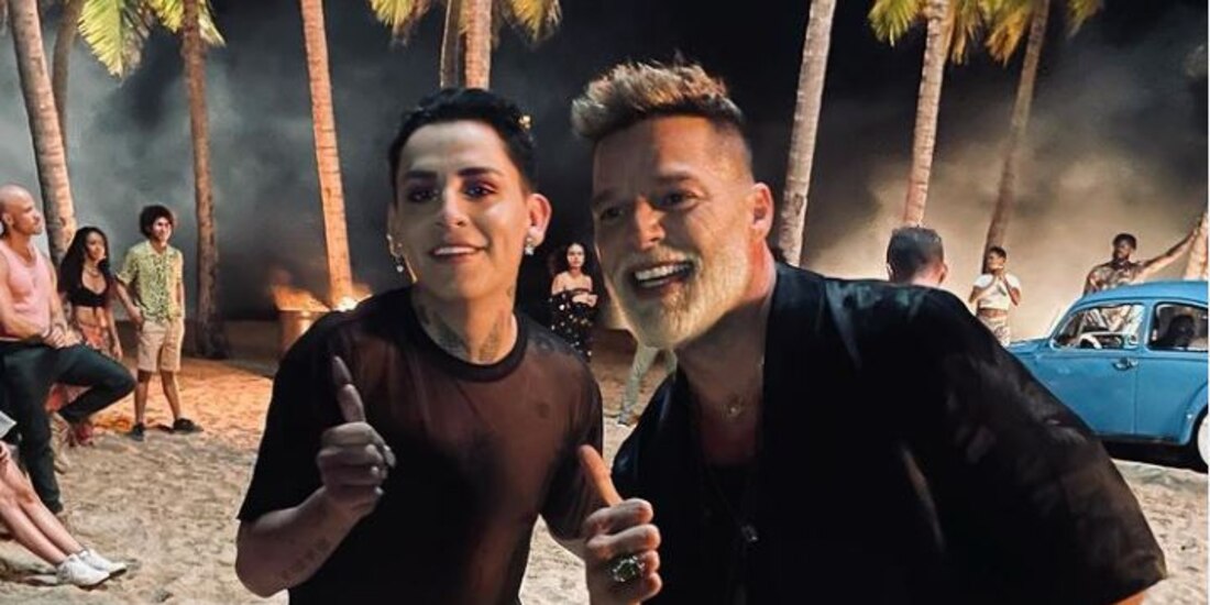 El TikToker Kunno apareció en el nuevo video de Ricky Martin y Carlos Vives