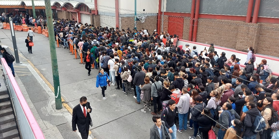 Se reporta caos en la línea 1