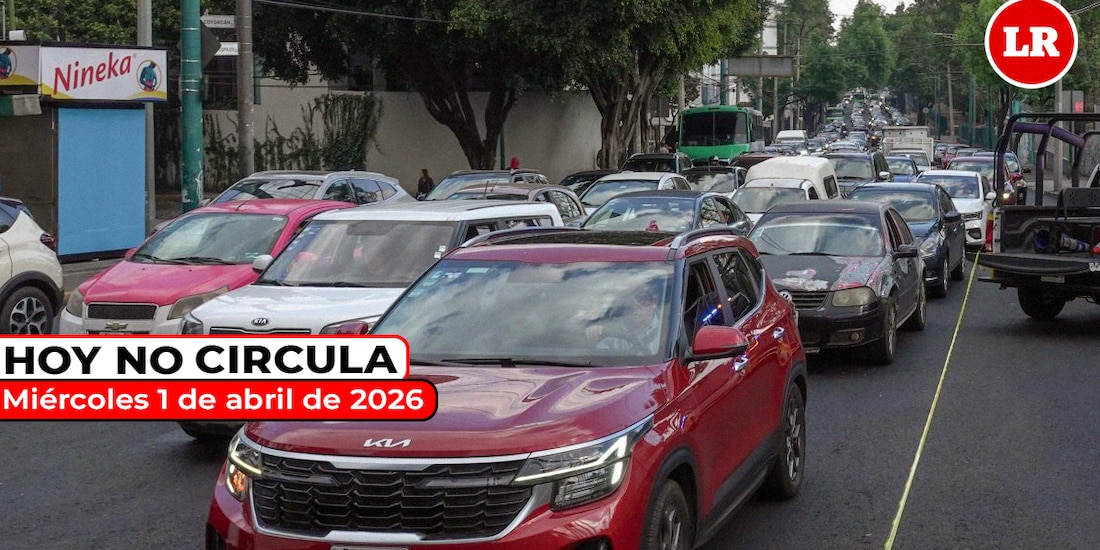 Te compartimos cómo aplica el Hoy No Circula este miércoles 1 de abril de 2026 en el Valle de México.