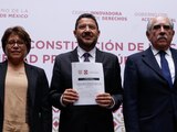 en el acto con motivo de la publicación de la reforma a la Constitución local, en materia de propiedad privada, pública y social, encabezado por el jefe de Gobierno.