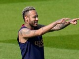 El delantero brasileño Neymar durante un entrenamiento del Paris Saint-Germain, el jueves 20 de julio de 2023, en las afueras de París.