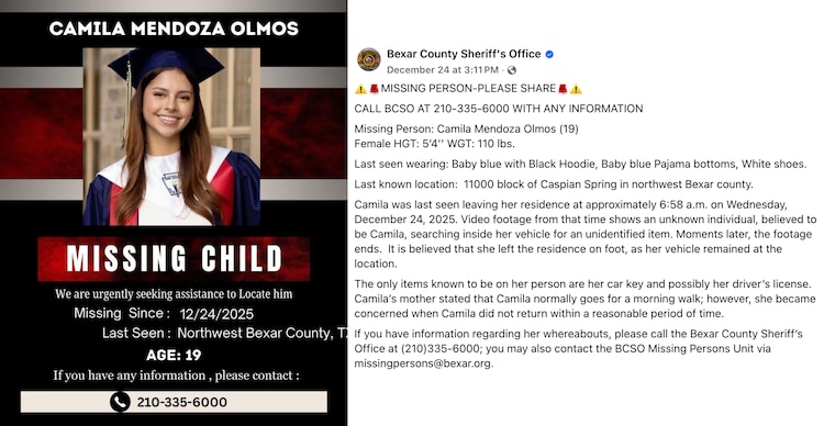 Desaparición de Camila Mendoza Olmos