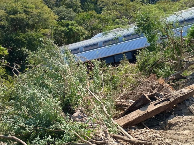 Descarrilamiento del tren Interoceánico del Istmo de Tehuantepec