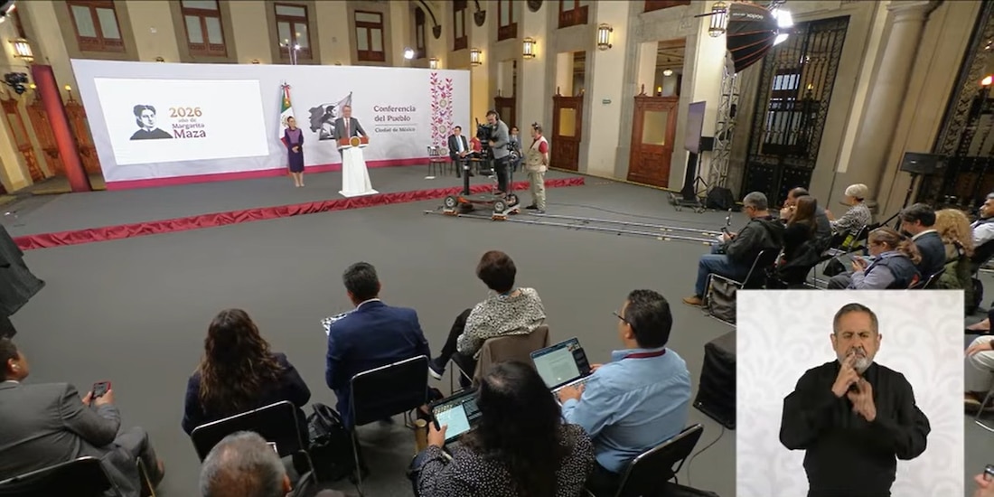 Marcelo Ebrard estuvo este jueves en la conferencia de la Presidenta de México.
